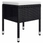 vidaXL Juego de comedor de jardín de 5 piezas negro vidaXL Juego de comedor de jardín de 5 piezas negro