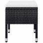 vidaXL Juego de comedor de jardín de 5 piezas negro vidaXL Juego de comedor de jardín de 5 piezas negro
