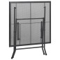 vidaXL Juego de comedor de jardín 3 piezas acero gris antracita vidaXL Juego de comedor de jardín 3 piezas acero gris antracita