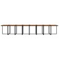 vidaXL Set de comedor jardín 21 pzas con cojines ratán sintético negro