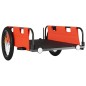 vidaXL Remolque para bicicletas hierro y tela Oxford naranja vidaXL Remolque para bicicletas hierro y tela Oxford naranja