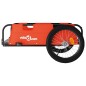 vidaXL Remolque para bicicletas hierro y tela Oxford naranja vidaXL Remolque para bicicletas hierro y tela Oxford naranja