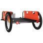 vidaXL Remolque para bicicletas hierro y tela Oxford naranja vidaXL Remolque para bicicletas hierro y tela Oxford naranja