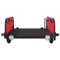 vidaXL Remolque para bicicletas hierro y tela Oxford rojo vidaXL Remolque para bicicletas hierro y tela Oxford rojo