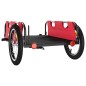 vidaXL Remolque para bicicletas hierro y tela Oxford rojo vidaXL Remolque para bicicletas hierro y tela Oxford rojo
