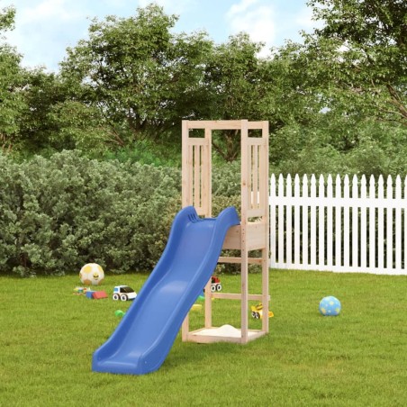 vidaXL Parque infantil de exterior madera maciza de pino