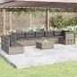 vidaXL Set de muebles de jardín 8 pzas y cojines ratán sintético gris vidaXL Set de muebles de jardín 8 pzas y cojines ratán sintético gris