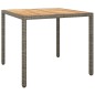 vidaXL Set comedor de jardín 3 piezas con cojines ratán sintético gris vidaXL Set comedor de jardín 3 piezas con cojines ratán sintético gris