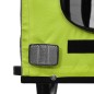 vidaXL Remolque de bicicleta mascotas hierro tela Oxford verde gris vidaXL Remolque de bicicleta mascotas hierro tela Oxford verde gris