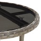 vidaXL Mesita y sillas jardín 5 pzas y cojines ratán sintético negro vidaXL Mesita y sillas jardín 5 pzas y cojines ratán sintético negro