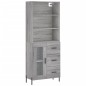 vidaXL Aparador alto madera contrachapada gris sonoma 69,5x34x180 cm vidaXL Aparador alto madera contrachapada gris sonoma 69,5x34x180 cm