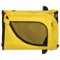 vidaXL Remolque bicicleta mascotas hierro tela Oxford amarillo negro vidaXL Remolque bicicleta mascotas hierro tela Oxford amarillo negro