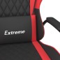 vidaXL Silla gaming cuero sintético negro y rojo vidaXL Silla gaming cuero sintético negro y rojo