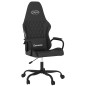 vidaXL Silla gaming cuero sintético negro vidaXL Silla gaming cuero sintético negro