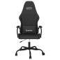 vidaXL Silla gaming cuero sintético negro vidaXL Silla gaming cuero sintético negro