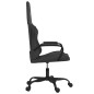 vidaXL Silla gaming cuero sintético negro vidaXL Silla gaming cuero sintético negro