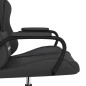 vidaXL Silla gaming cuero sintético negro vidaXL Silla gaming cuero sintético negro
