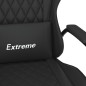 vidaXL Silla gaming cuero sintético negro vidaXL Silla gaming cuero sintético negro