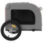 vidaXL Remolque de bicicleta mascotas hierro tela Oxford naranja gris vidaXL Remolque de bicicleta mascotas hierro tela Oxford naranja gris