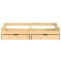 vidaXL Sofá cama con 2 cajones madera maciza pino IRUN 90x200cm vidaXL Sofá cama con 2 cajones madera maciza pino IRUN 90x200cm