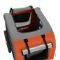 vidaXL Remolque de bicicleta mascotas hierro tela Oxford naranja gris vidaXL Remolque de bicicleta mascotas hierro tela Oxford naranja gris