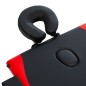 vidaXL Camilla de masaje plegable 3 zonas madera negro y rojo vidaXL Camilla de masaje plegable 3 zonas madera negro y rojo