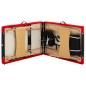 vidaXL Camilla de masaje plegable 3 zonas madera negro y rojo vidaXL Camilla de masaje plegable 3 zonas madera negro y rojo
