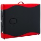 vidaXL Camilla de masaje plegable 3 zonas madera negro y rojo vidaXL Camilla de masaje plegable 3 zonas madera negro y rojo
