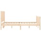 vidaXL Estructura de cama de matrimonio con cabecero madera maciza vidaXL Estructura de cama de matrimonio con cabecero madera maciza