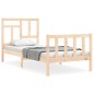 vidaXL Estructura de cama con cabecero madera maciza vidaXL Estructura de cama con cabecero madera maciza