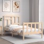 vidaXL Estructura de cama con cabecero madera maciza vidaXL Estructura de cama con cabecero madera maciza