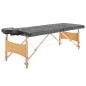 vidaXL Camilla de masaje 4 zonas estructura madera antracita 186x68 cm vidaXL Camilla de masaje 4 zonas estructura madera antracita 186x68 cm