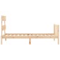 vidaXL Estructura de cama con cabecero madera maciza 100x200 cm vidaXL Estructura de cama con cabecero madera maciza 100x200 cm