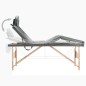 vidaXL Camilla de masaje 4 zonas estructura madera antracita 186x68 cm vidaXL Camilla de masaje 4 zonas estructura madera antracita 186x68 cm