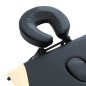 vidaXL Camilla de masaje plegable 3 zonas aluminio negro y beige vidaXL Camilla de masaje plegable 3 zonas aluminio negro y beige