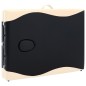 vidaXL Camilla de masaje plegable 3 zonas aluminio negro y beige vidaXL Camilla de masaje plegable 3 zonas aluminio negro y beige