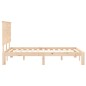 vidaXL Estructura de cama con cabecero madera maciza 120x200 cm vidaXL Estructura de cama con cabecero madera maciza 120x200 cm