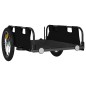 vidaXL Remolque para bicicletas hierro y tela Oxford negro vidaXL Remolque para bicicletas hierro y tela Oxford negro