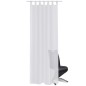 vidaXL Cortina blanca transparente 2 piezas 140x245 cm vidaXL Cortina blanca transparente 2 piezas 140x245 cm