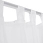 vidaXL Cortina blanca transparente 2 piezas 140x245 cm vidaXL Cortina blanca transparente 2 piezas 140x245 cm