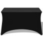 vidaXL Funda elástica para mesa 2 uds 243x76x74 cm Negro vidaXL Funda elástica para mesa 2 uds 243x76x74 cm Negro