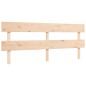vidaXL Estructura de cama de matrimonio con cabecero madera maciza vidaXL Estructura de cama de matrimonio con cabecero madera maciza