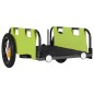 vidaXL Remolque para bicicletas hierro y tela Oxford verde vidaXL Remolque para bicicletas hierro y tela Oxford verde