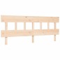 vidaXL Estructura de cama de matrimonio con cabecero madera maciza vidaXL Estructura de cama de matrimonio con cabecero madera maciza