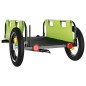 vidaXL Remolque para bicicletas hierro y tela Oxford verde vidaXL Remolque para bicicletas hierro y tela Oxford verde
