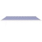 vidaXL Toldo retráctil aluminio y tela azul y blanco 5x3 m vidaXL Toldo retráctil aluminio y tela azul y blanco 5x3 m