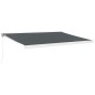 vidaXL Toldo retráctil aluminio y tela gris antracita 4x3 m vidaXL Toldo retráctil aluminio y tela gris antracita 4x3 m