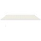 vidaXL Toldo retráctil aluminio y tela color crema 4x3 m vidaXL Toldo retráctil aluminio y tela color crema 4x3 m