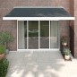vidaXL Toldo retráctil aluminio y tela gris antracita 3x2,5 m vidaXL Toldo retráctil aluminio y tela gris antracita 3x2,5 m