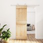 vidaXL Puerta corredera con herrajes madera maciza de pino 70x210 cm vidaXL Puerta corredera con herrajes madera maciza de pino 70x210 cm